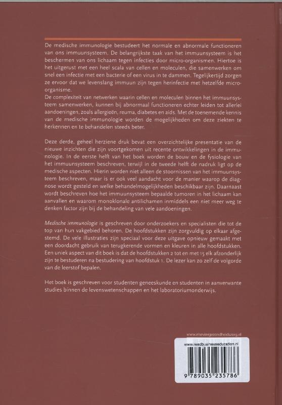 Achterkant van Medische immunologie