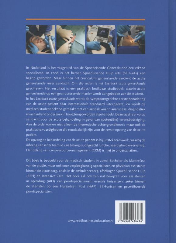 Achterkant van Leerboek acute geneeskunde