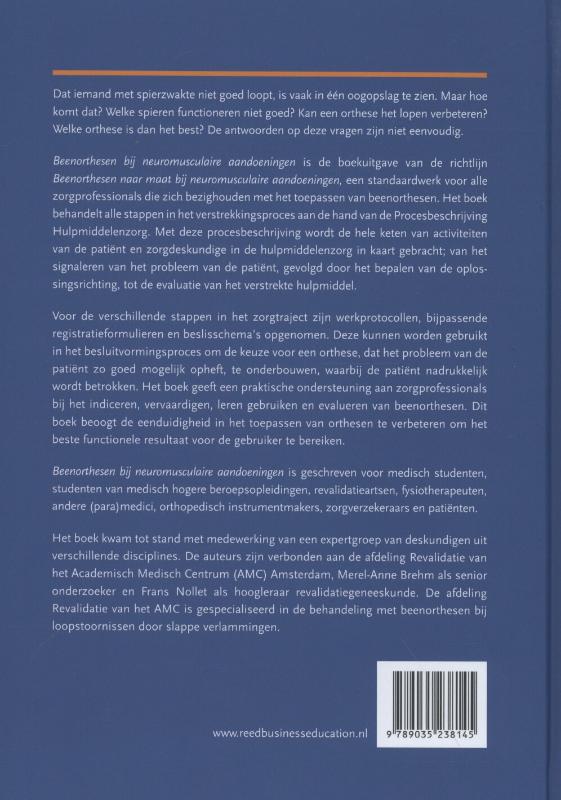 Achterkant van Beenorthesen bij neuromusculaire aandoeningen