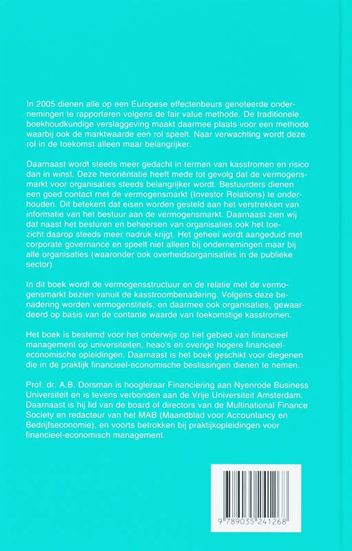 Achterkant van Vermogensstructuur en Vermogensmarkt