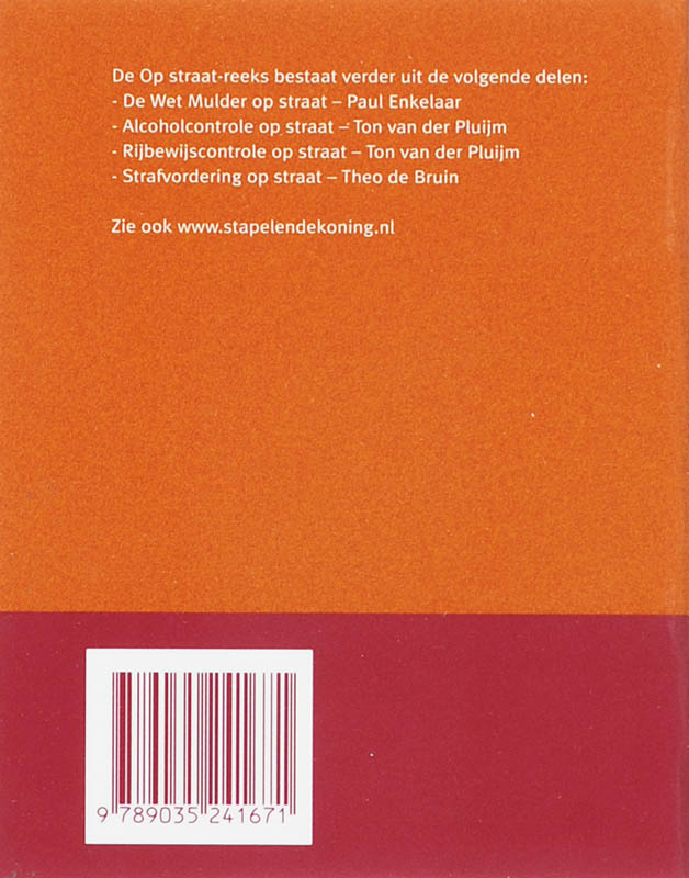 Achterkant van De Opiumwet op straat