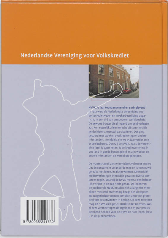 Achterkant van NVVK 75 jaar toonaangevend en springlevend
