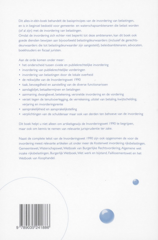 Achterkant van Basiskennis invordering