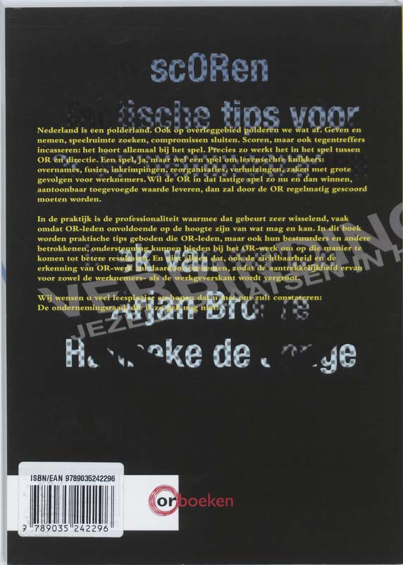 Achterkant van scORen