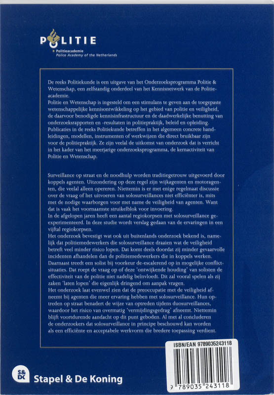 Achterkant van Solosurveillance
