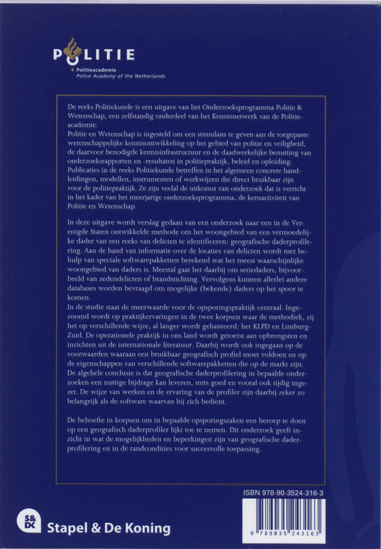 Achterkant van Geografische daderprofilering