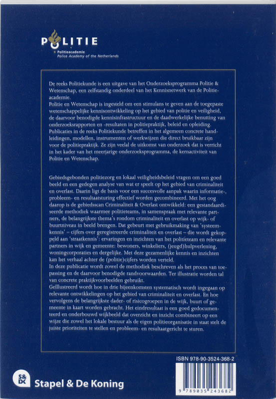 Achterkant van Gebiedsscan Criminaliteit & Overlast