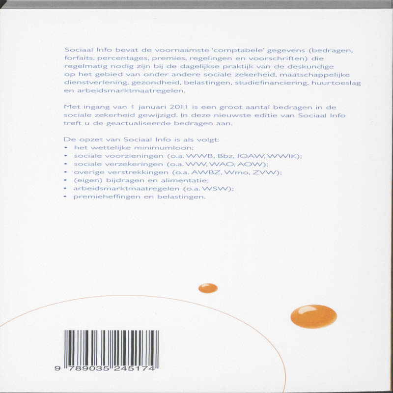 Achterkant van Sociaal info januari 2011