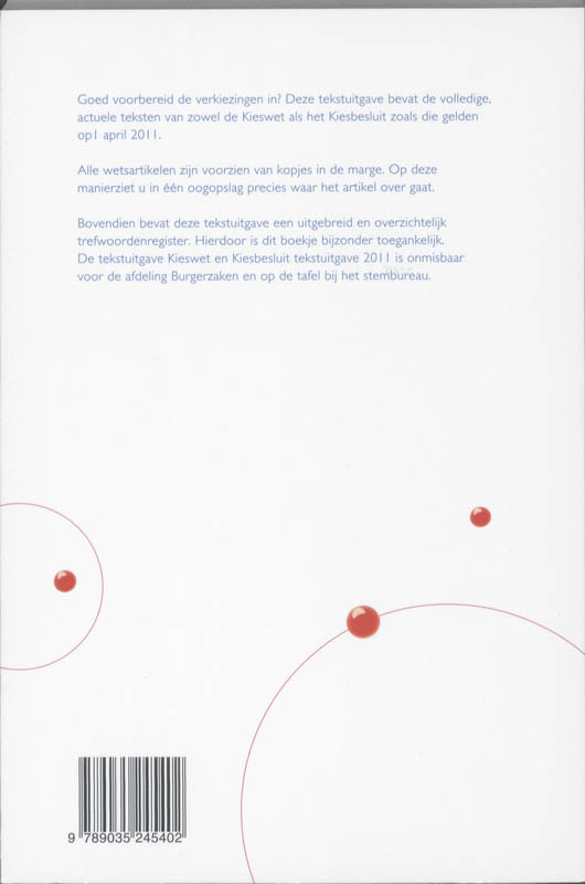 Achterkant van Tekstuitgave 2011