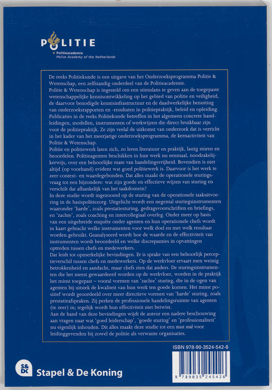 Achterkant van Sturing van blauw