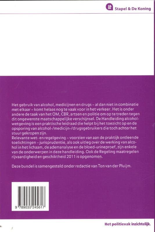 Achterkant van Handleiding alcoholwetgeving