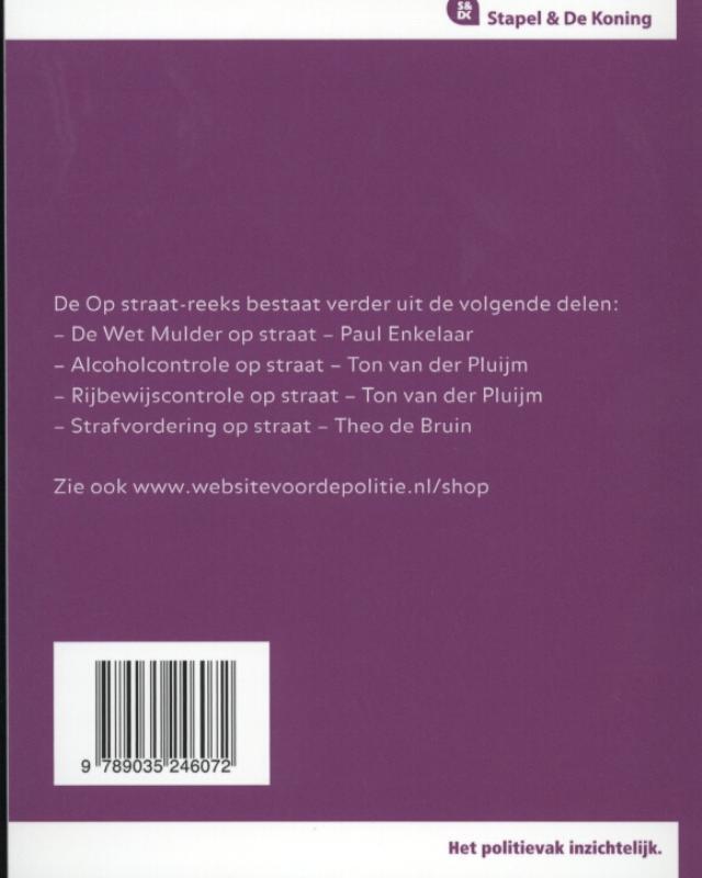 Achterkant van De opiumwet op straat