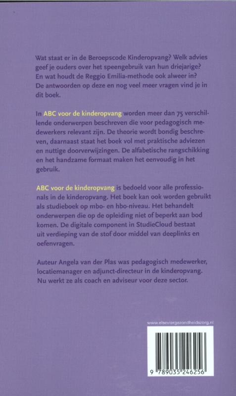 Achterkant van ABC van de kinderopvang