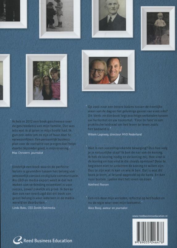 Achterkant van Face to faceboek