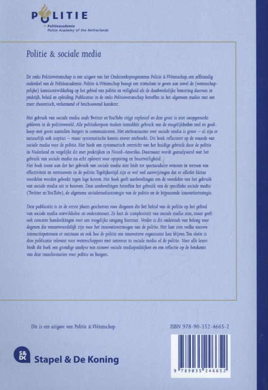 Achterkant van Politie en sociale media