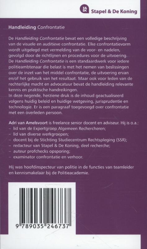 Achterkant van Handleiding confrontatie