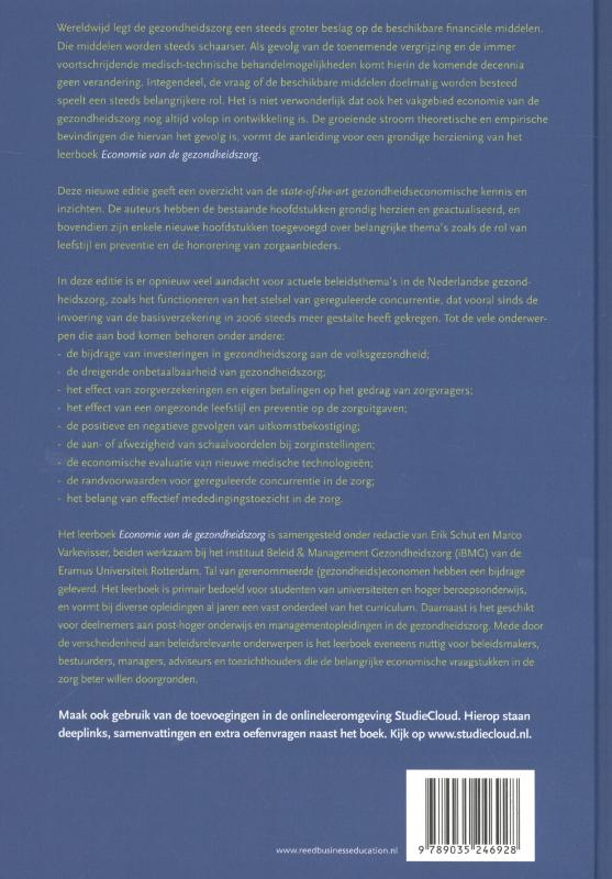 Achterkant van Economie van de gezondheidszorg