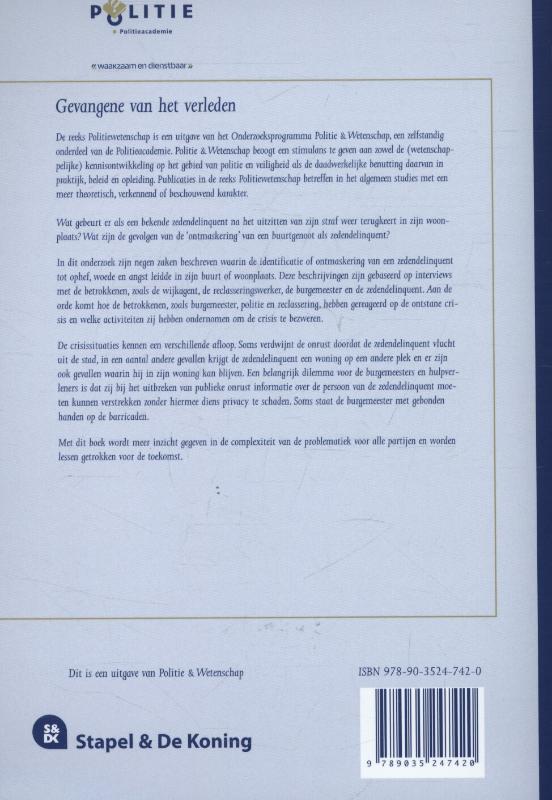 Achterkant van Gevangene van het verleden