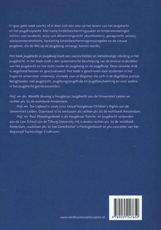Achterkant van Jeugdrecht en jeugdhulp
