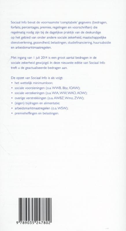 Achterkant van Juli 2014