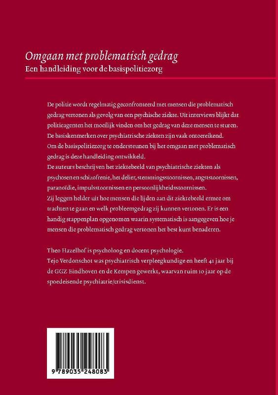 Achterkant van Omgaan met problematisch gedrag