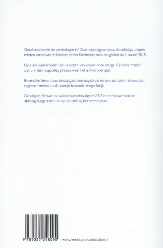 Achterkant van Tekstuitgave