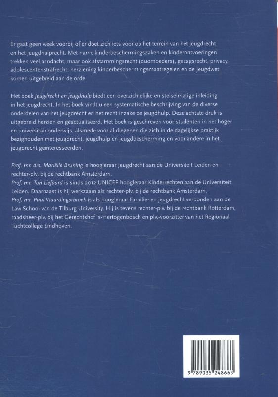 Achterkant van Jeugdrecht en jeugdhulp