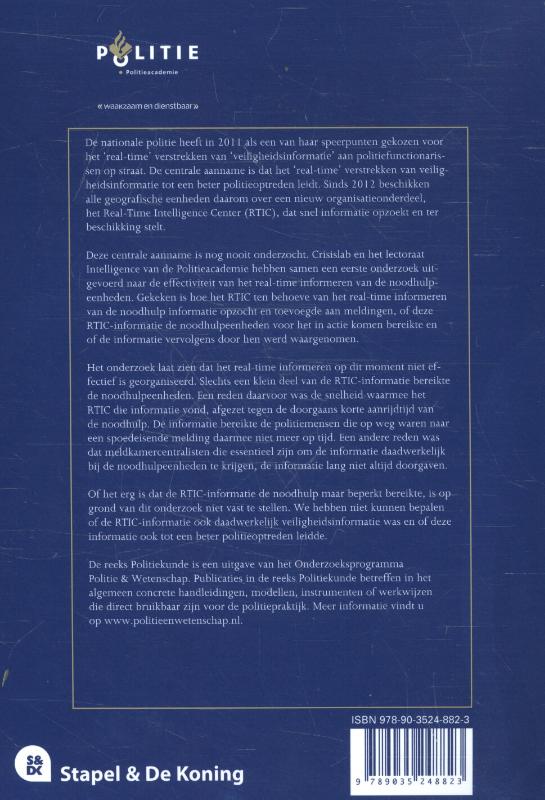 Achterkant van Het real-time informeren van noodhulpeenheden