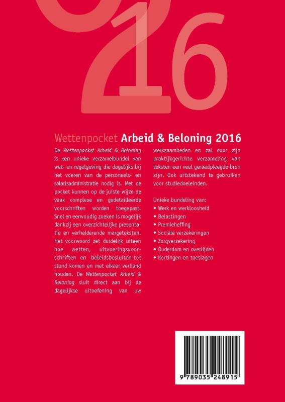 Achterkant van 2016