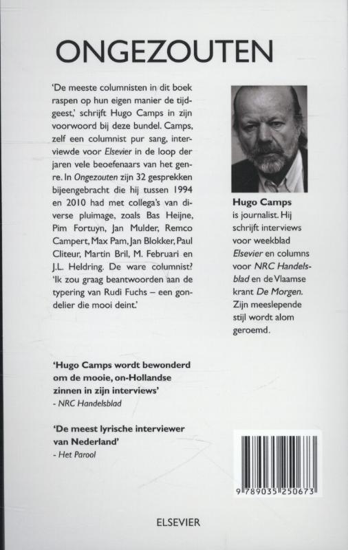 Achterkant van Ongezouten
