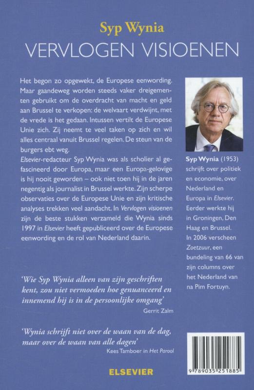 Achterkant van Vervlogen visioenen