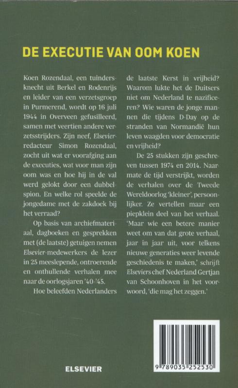 Achterkant van De executie van oom Koen