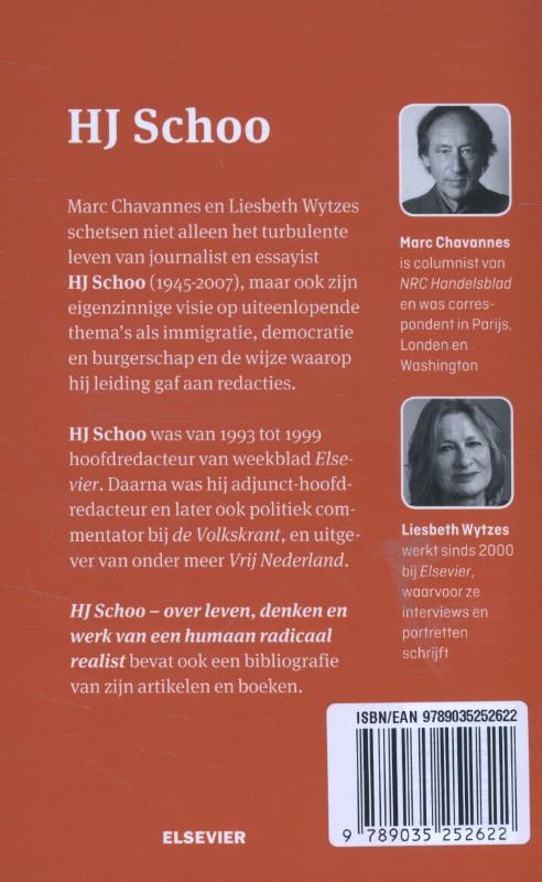 Achterkant van H.J. Schoo
