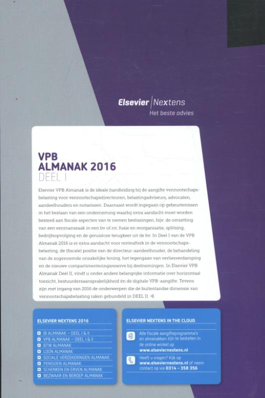 Achterkant van 2016 dl. 1