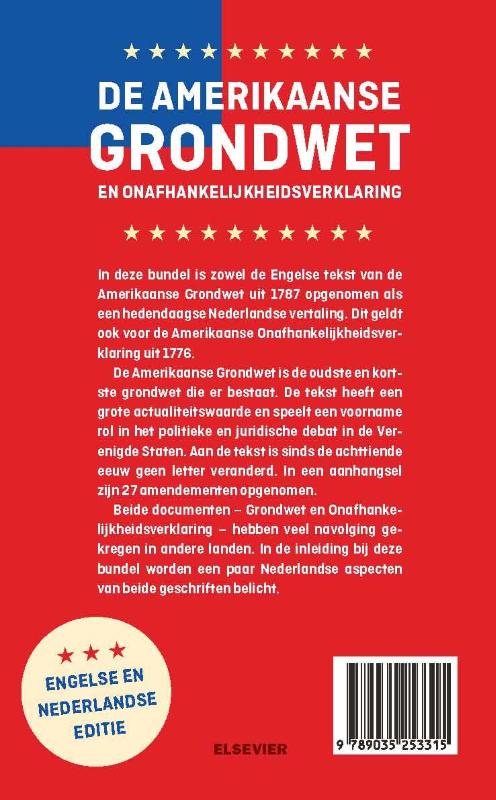 Achterkant van De Amerikaanse Grondwet