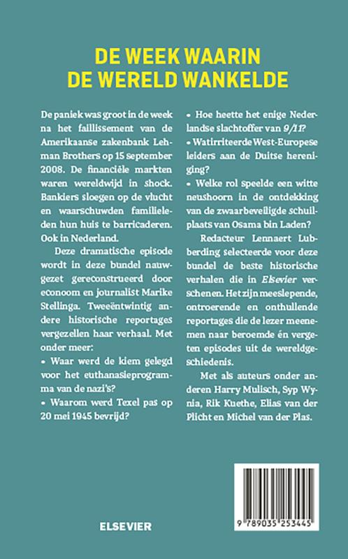 Achterkant van De week waarin de wereld wankelde