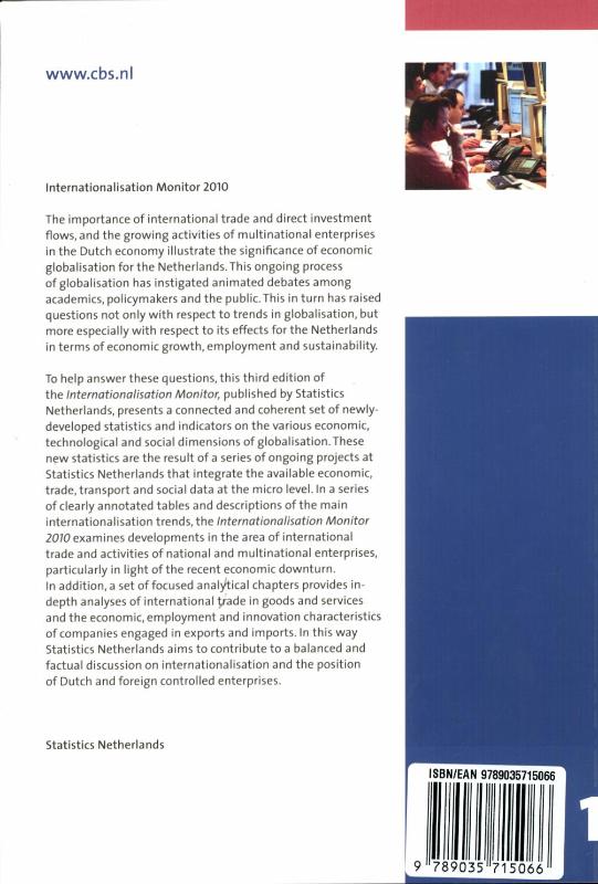 Achterkant van Internationalisation Monitor 2010