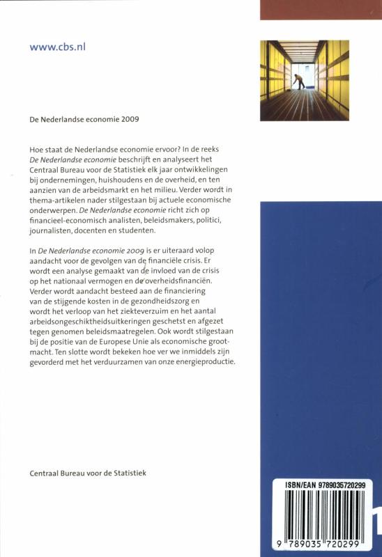 Achterkant van De Nederlandse economie 2009