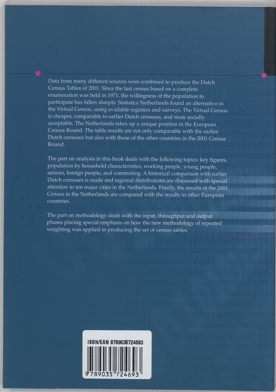 Achterkant van The Dutch Virtual Census of 2001