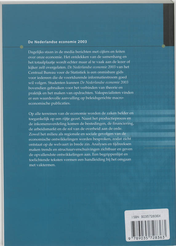 Achterkant van 2003