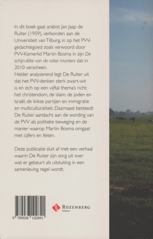 Achterkant van De ideologie van de PVV