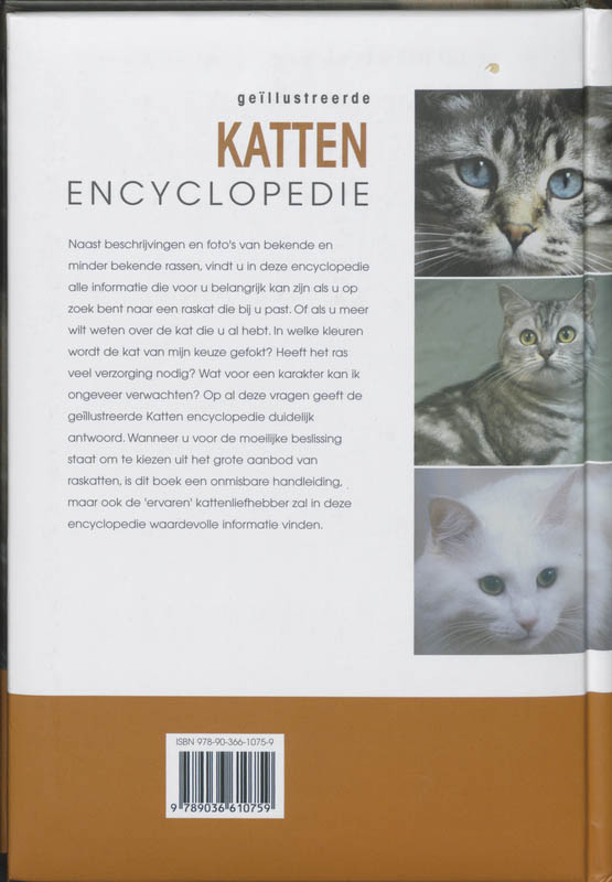 Achterkant van Katten encyclopedie