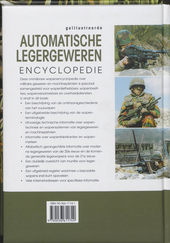 Achterkant van Geillustreerde legergeweren encyclopedie