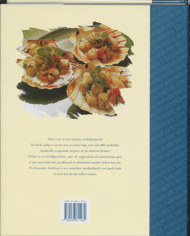 Achterkant van Het grote kookboek