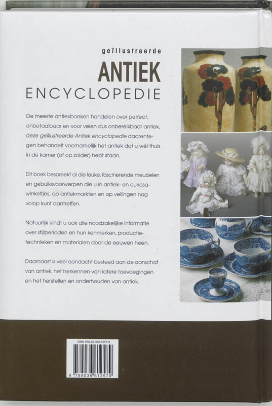 Achterkant van Antiekencyclopedie