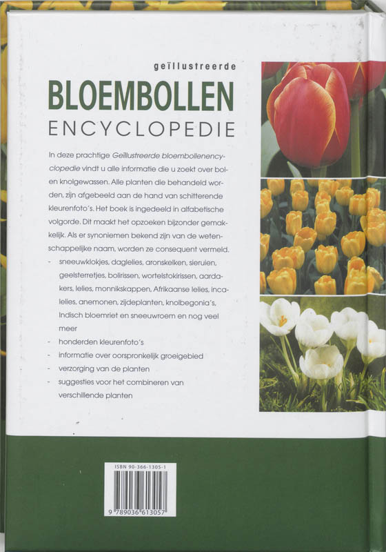 Achterkant van Geillustreerde bloembollen encyclopedie