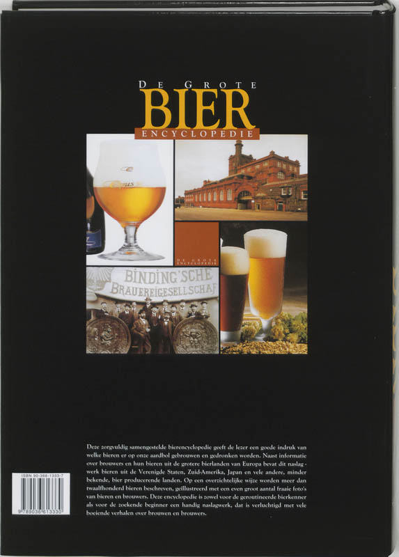 Achterkant van De grote bier encyclopedie