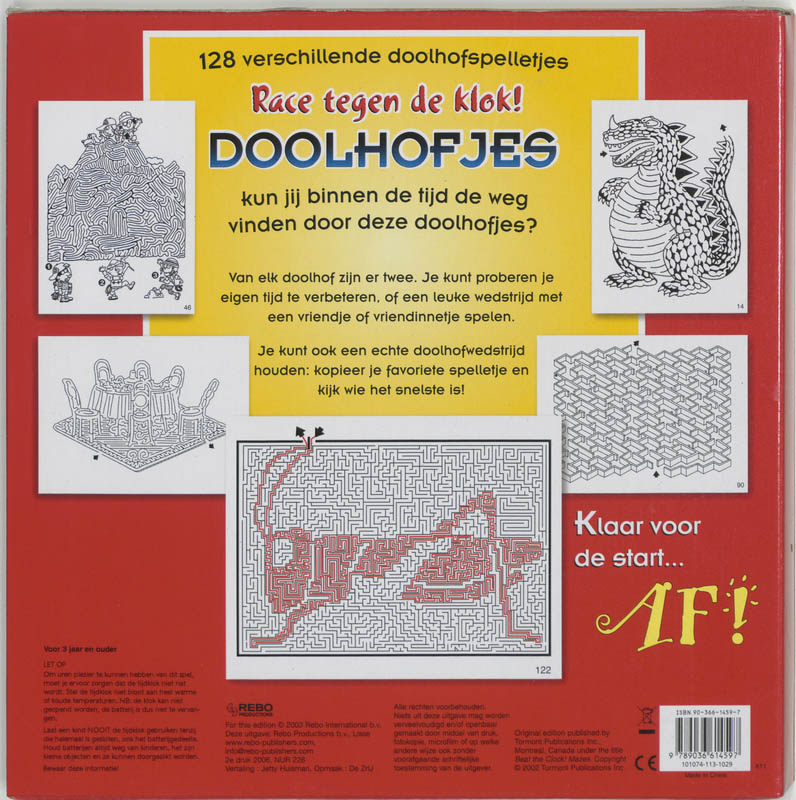 Achterkant van Race tegen de klok
