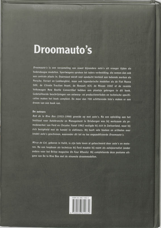 Achterkant van Droomauto's