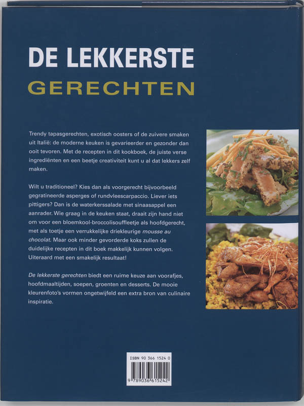 Achterkant van De lekkerste gerechten